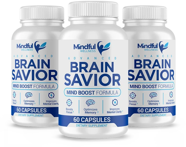 Three bottles of Brain Savior mind boost formula